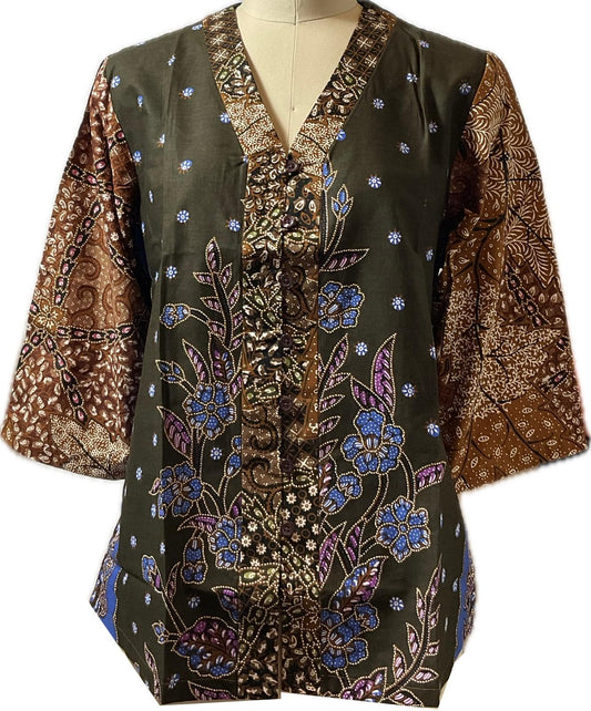 Ladies Batik Top LBT-XL-BLACK-G1111008