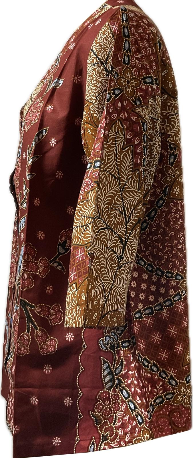 Ladies Batik Top LBT-XXXL-BROWN-G111111003