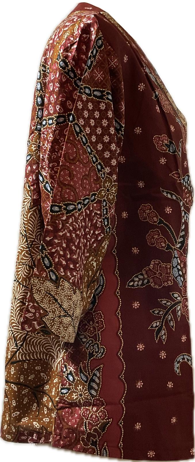 Ladies Batik Top LBT-XXXL-BROWN-G111111003