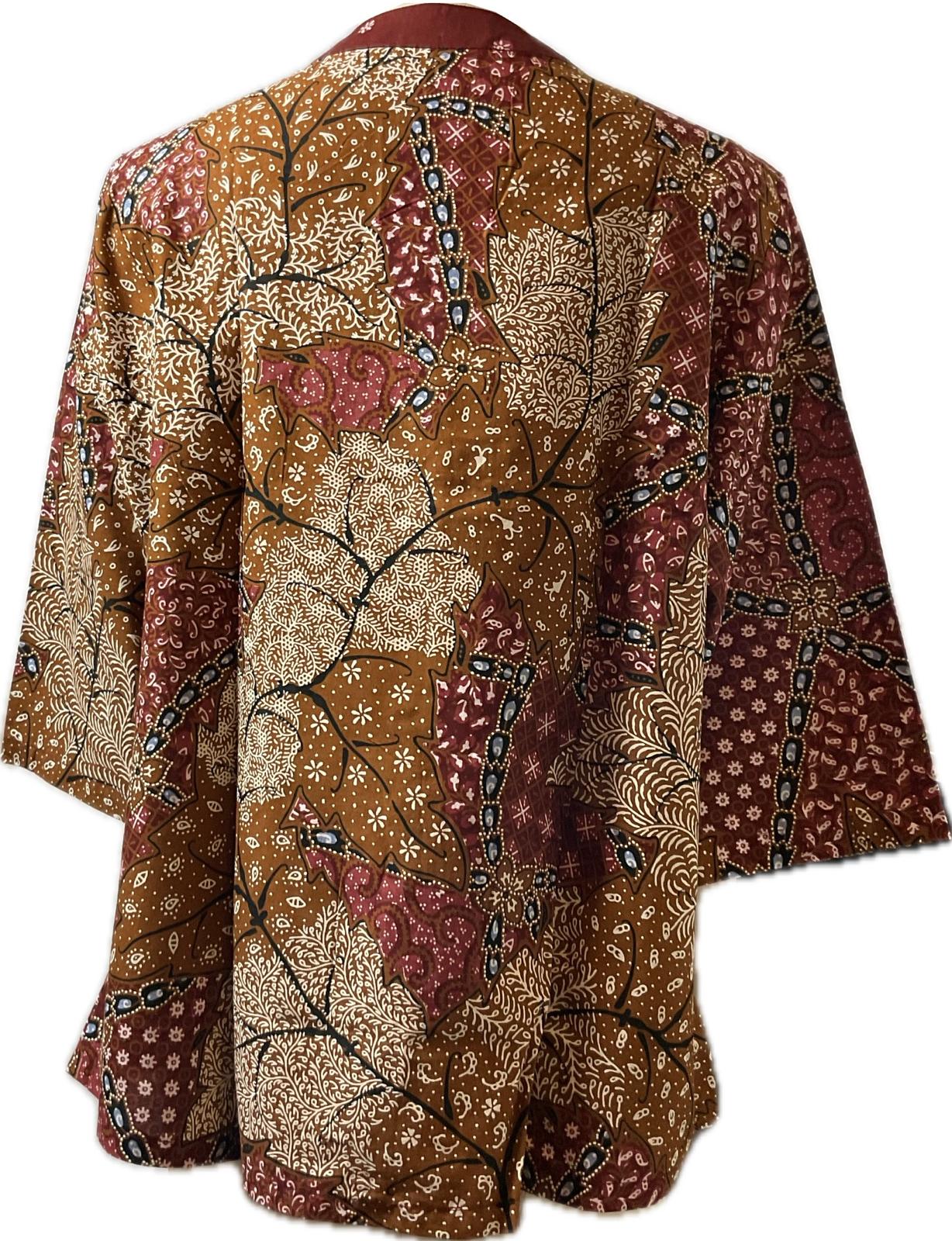Ladies Batik Top LBT-XXXL-BROWN-G111111003