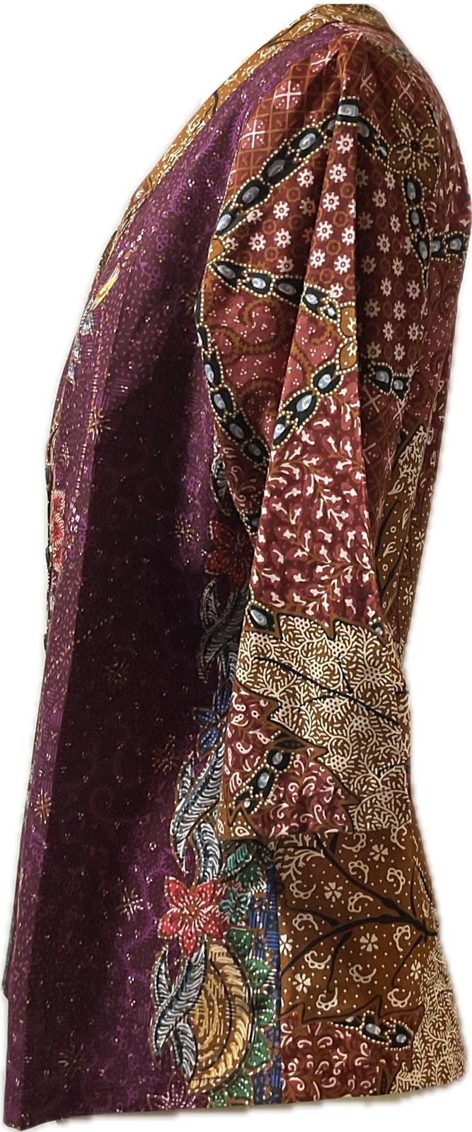 Ladies Batik Top LBT-XXL-PURPLE-G11111001