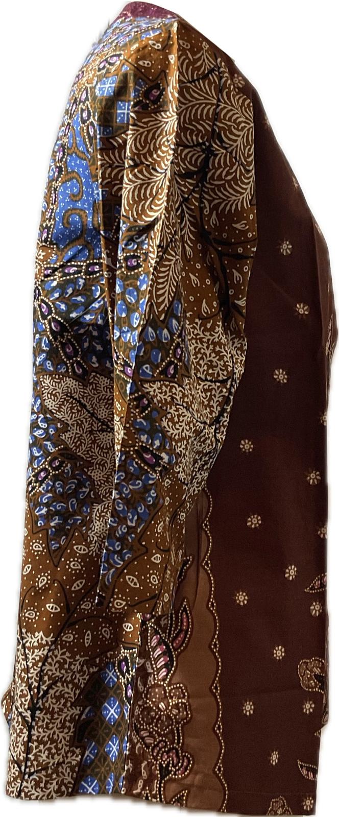 Ladies Batik Top LBT-XXL-BROWN-G11111002