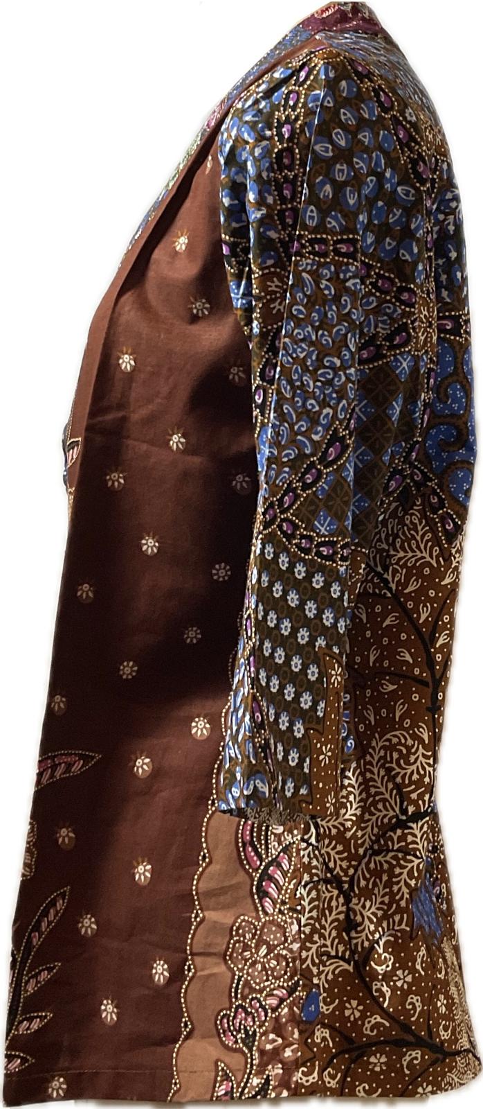 Ladies Batik Top LBT-XXL-BROWN-G11111002