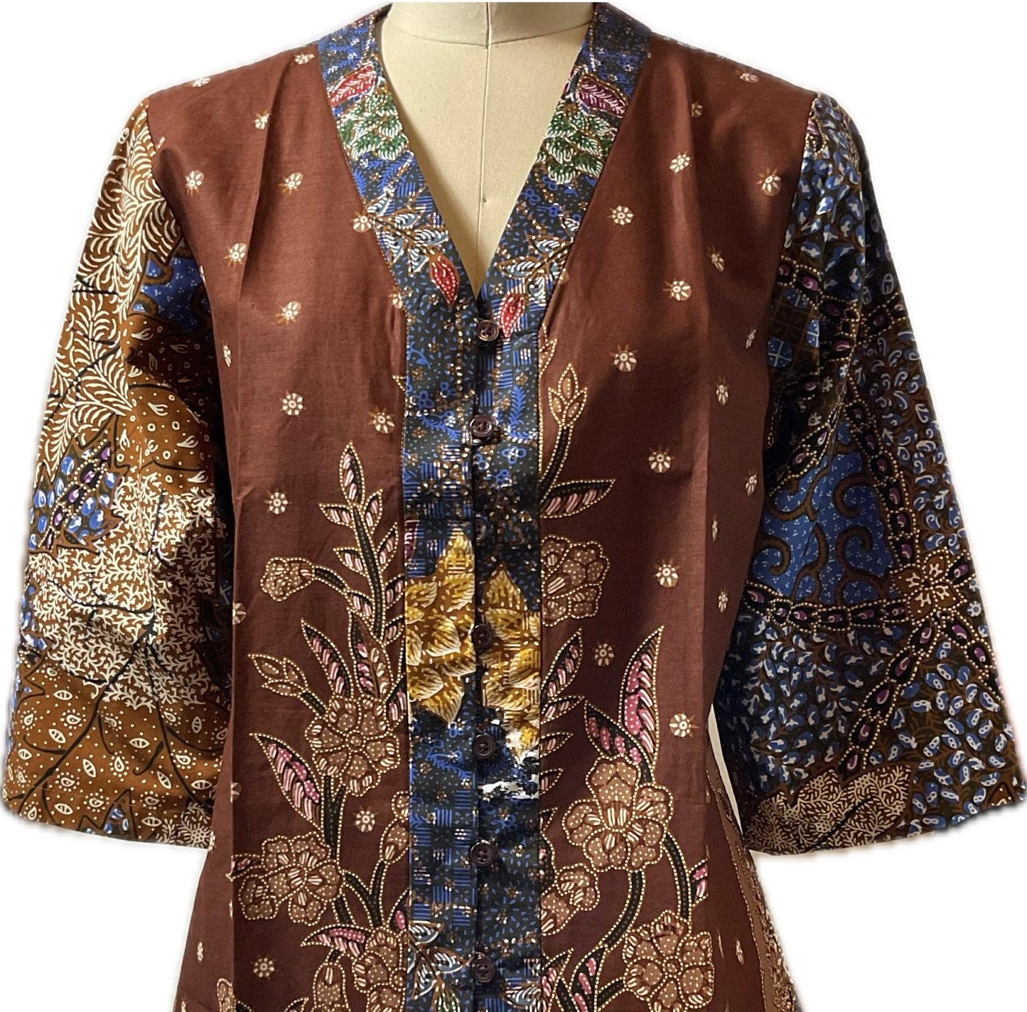 Ladies Batik Top LBT-XXL-BROWN-G11111002