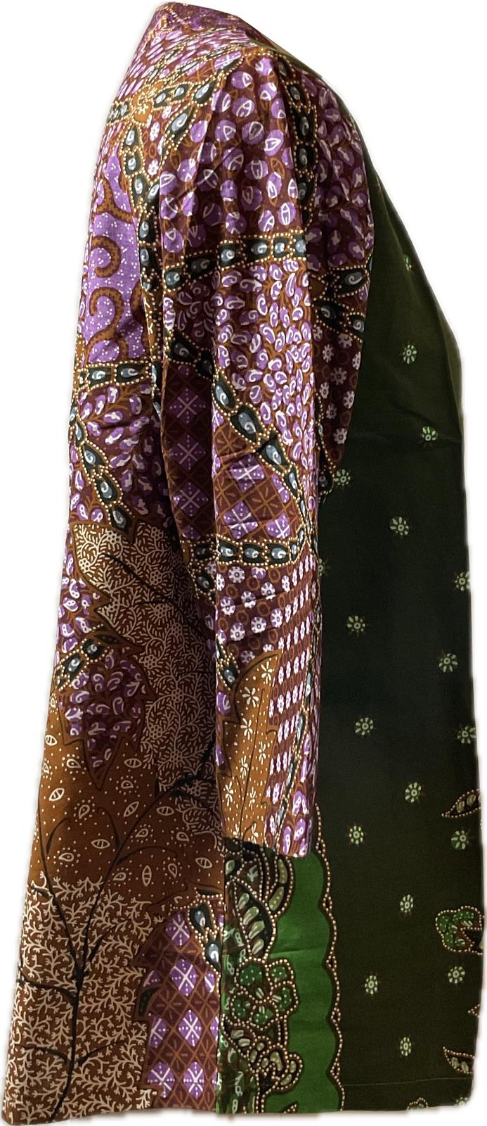 Ladies Batik Top LBT-XXL-GREEN-G11111004