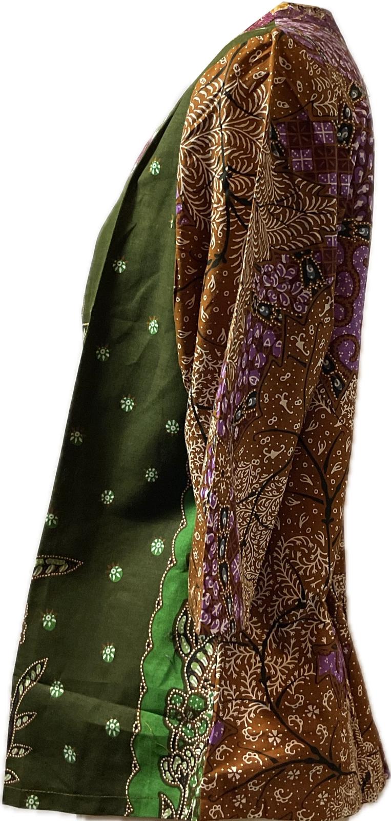 Ladies Batik Top LBT-XXL-GREEN-G11111004