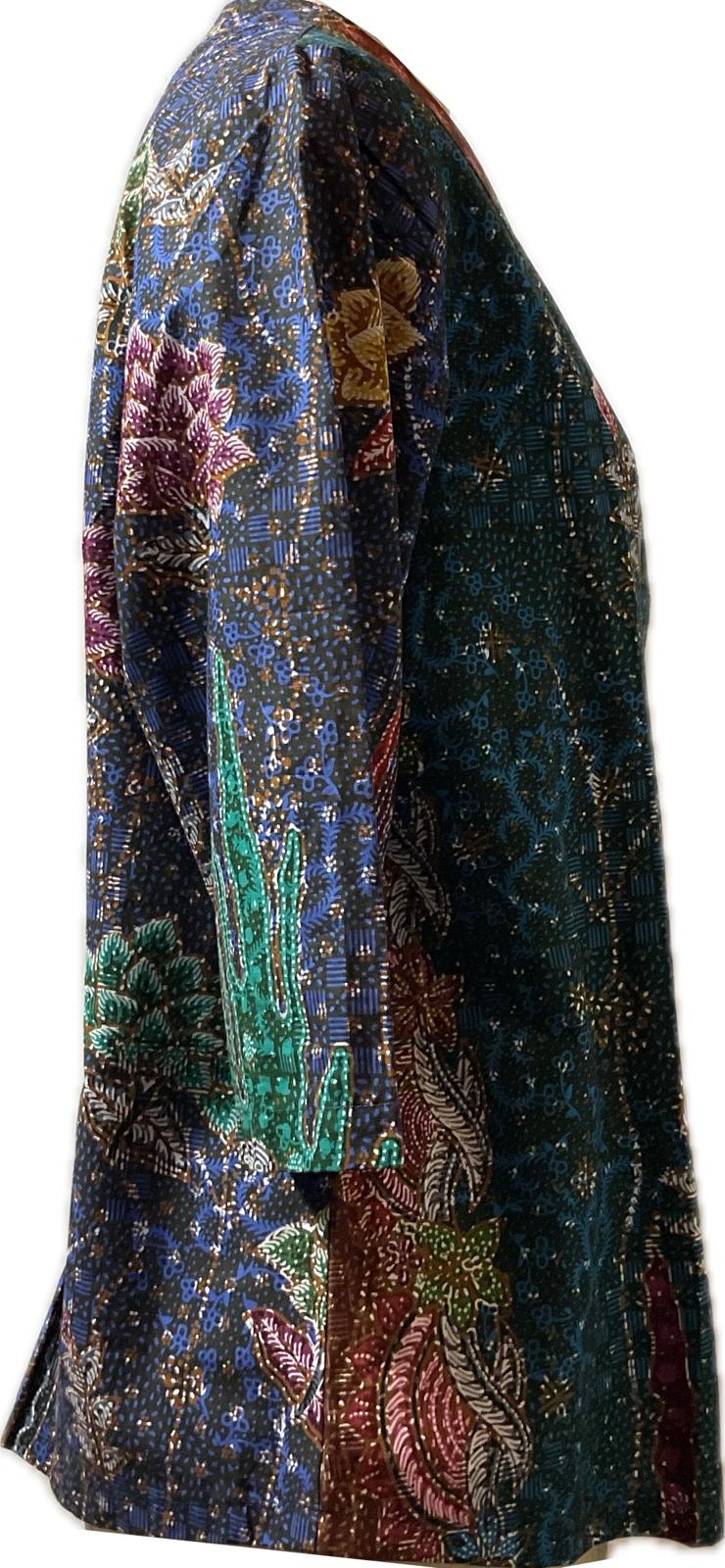 Ladies Batik Top LBT-XXL-BLUE-G11111005