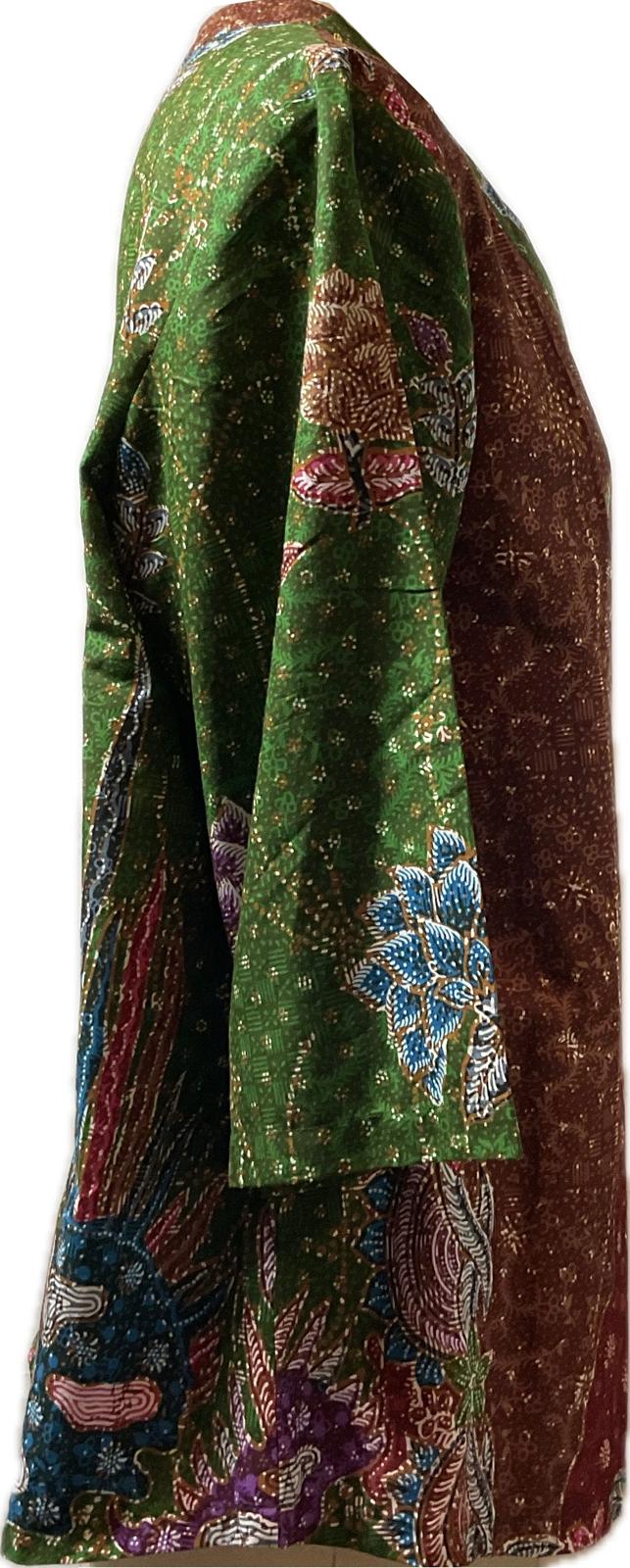 Ladies Batik Top LBT-XXXL-GREEN-G111111001