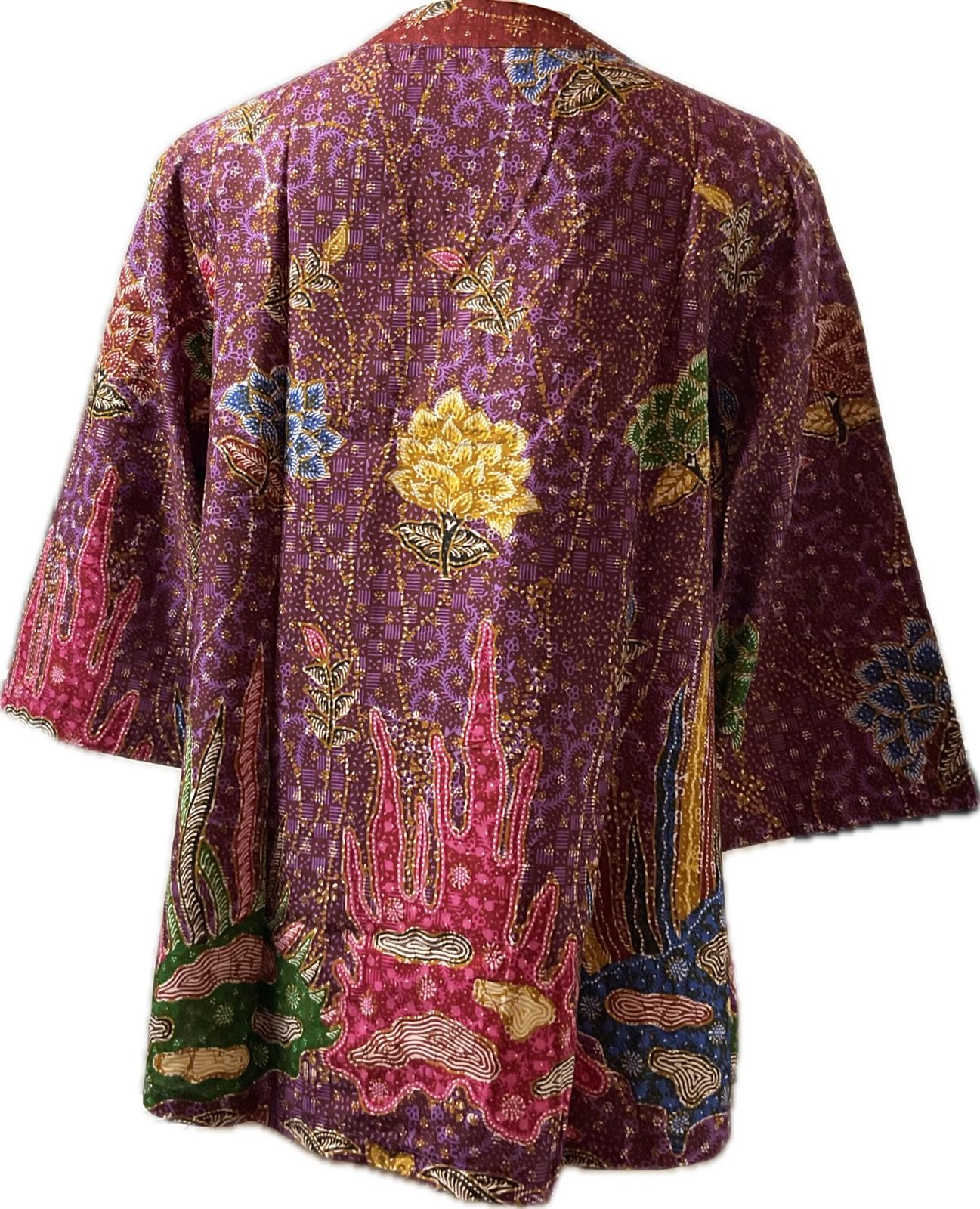 Ladies Batik Top LBT-XXXL-BROWN-G111111002