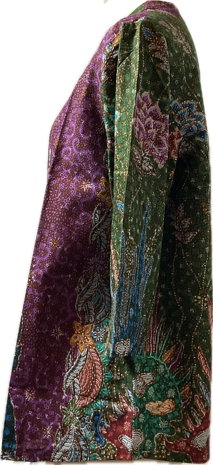 Ladies Batik Top LBT-XXXL-GREEN-G111111004