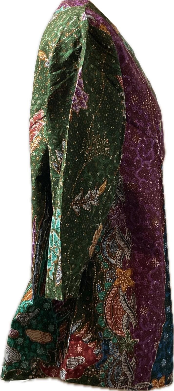 Ladies Batik Top LBT-XXXL-GREEN-G111111004