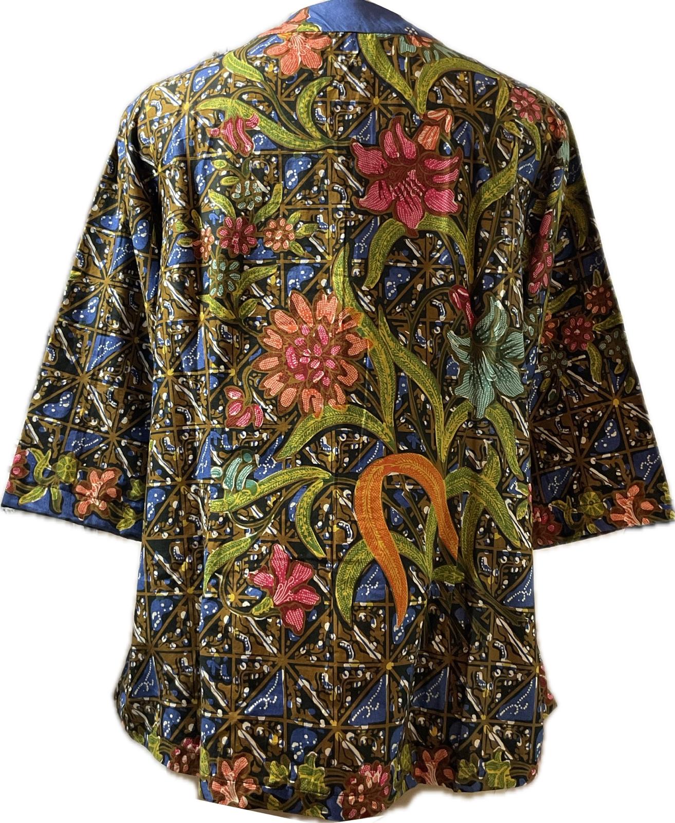 Ladies Batik Top LBT-XXXL-BLUE-G111111005