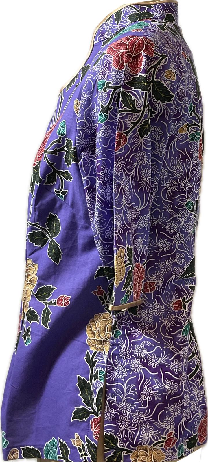 Ladies Batik Top LBT-L-PURPLE-H111003
