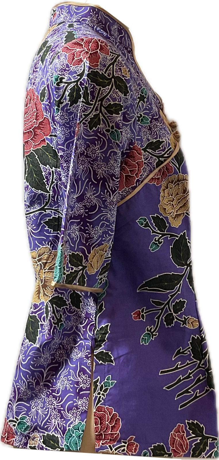 Ladies Batik Top LBT-L-PURPLE-H111003