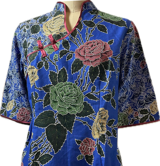 Ladies Batik Top LBT-XL-BLUE-H1111001