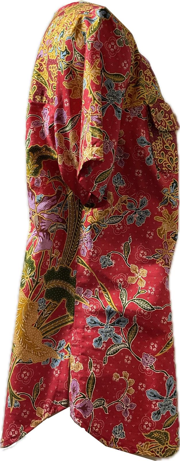 Ladies Batik Top LBT-FS-PINK-I10013