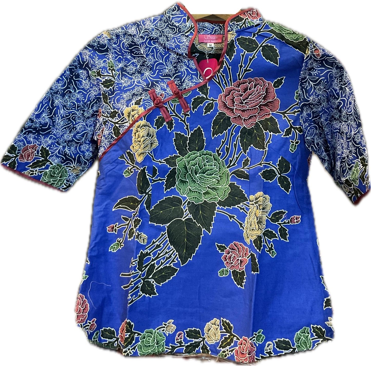 Ladies Batik Top LBT-M-BLUE-H11008
