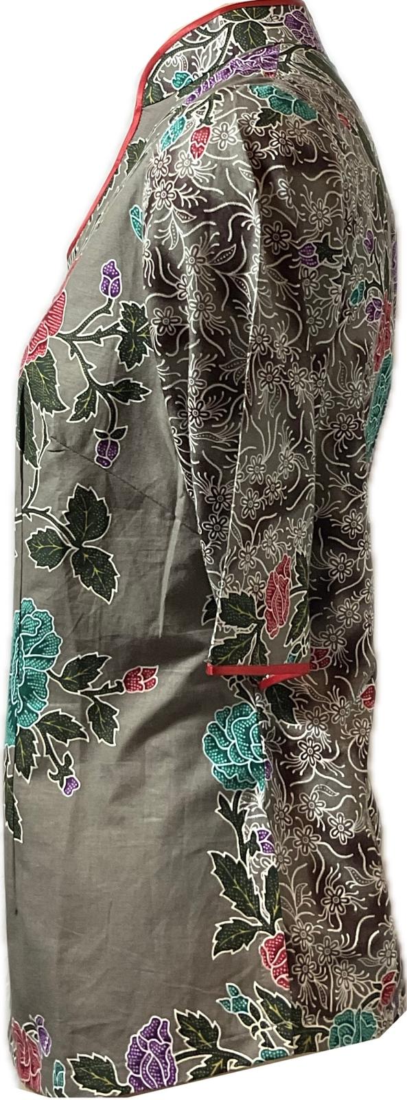 Ladies Batik Top LBT-L-GREY-H111001