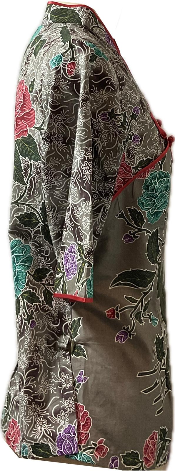 Ladies Batik Top LBT-L-GREY-H111001