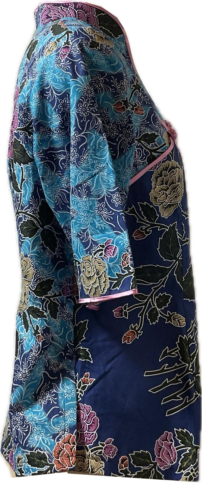 Ladies Batik Top LBT-L-BLUE-H111002