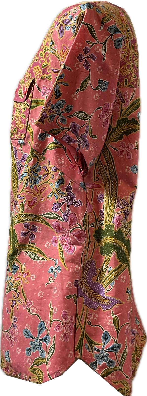 Ladies Batik Top LBT-FS-PINK-I1008