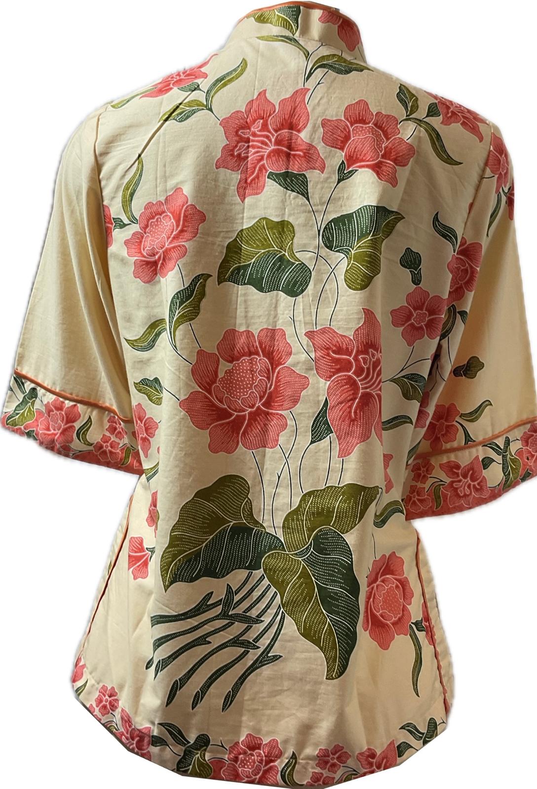 Ladies Batik Top LBT-M-PURPLE-J11002