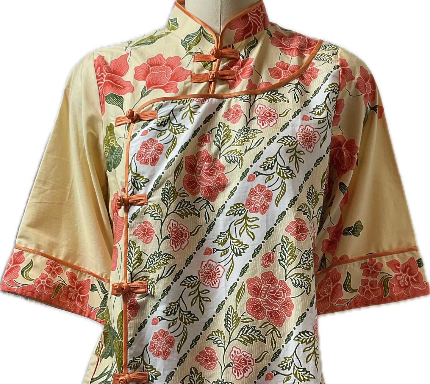 Ladies Batik Top LBT-M-PURPLE-J11002