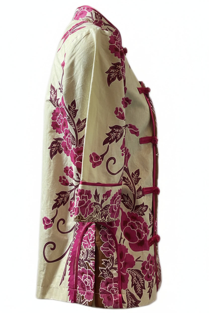 Ladies Batik Top LBT-M-PINK-J11007