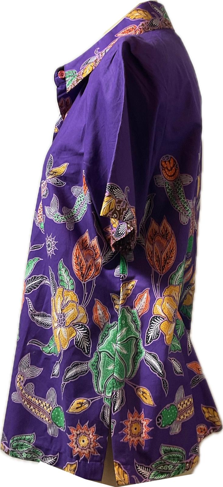 Ladies Batik Top LBT-XL-PURPLE-K1111001