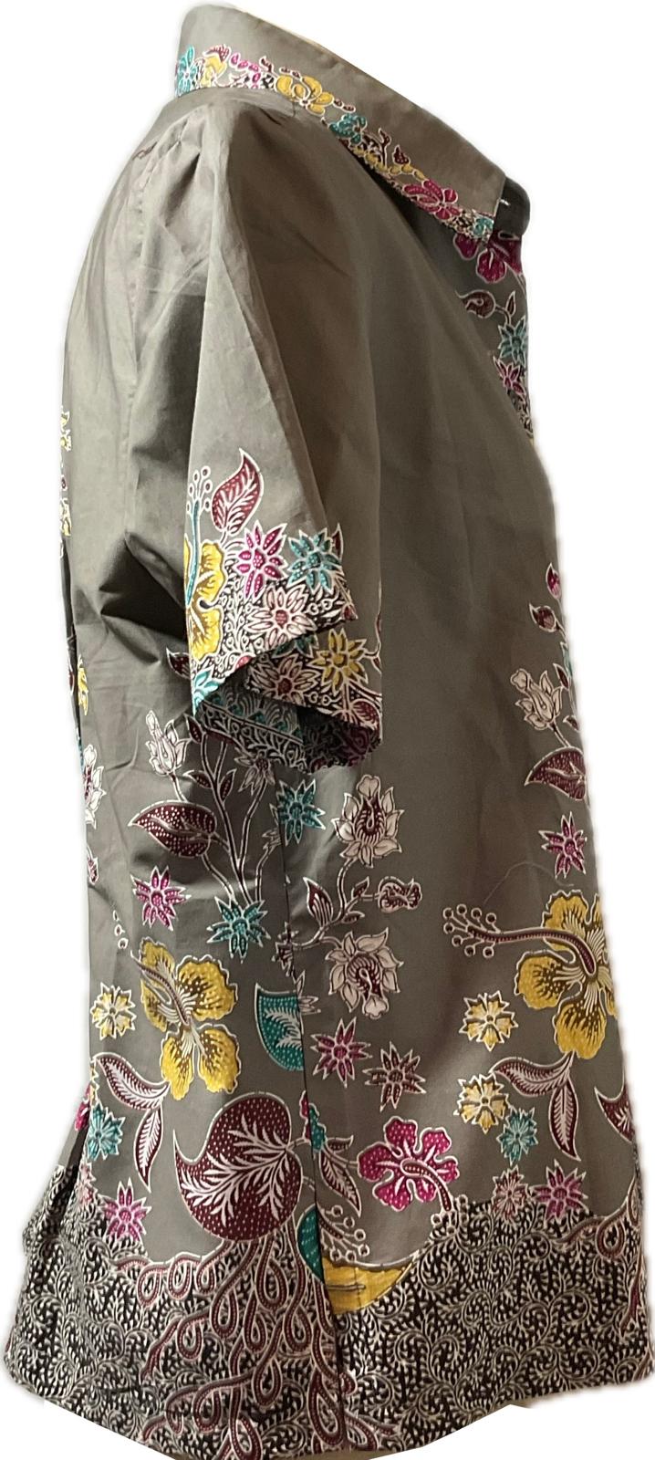 Ladies Batik Top LBT-XL-GREY-K1111002