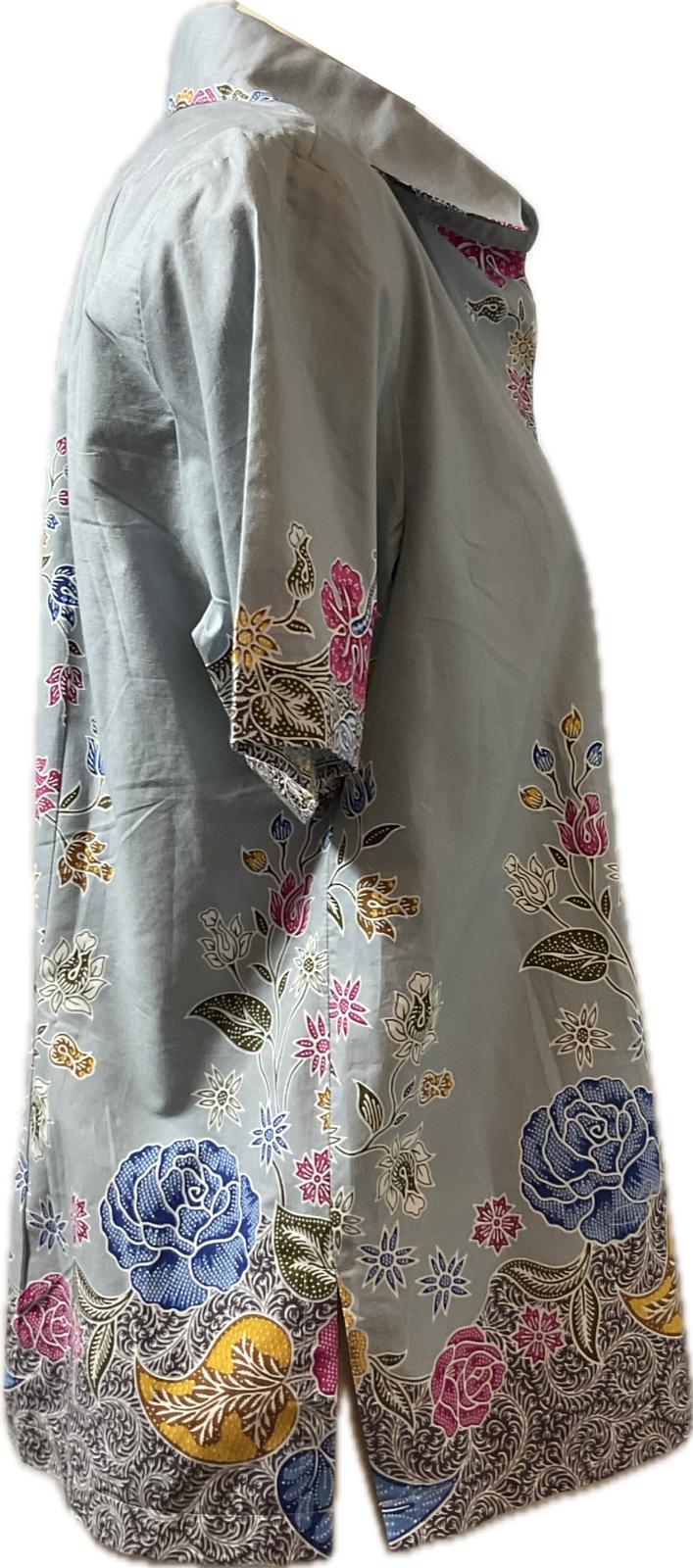Ladies Batik Top LBT-XL-GREY-K1111003