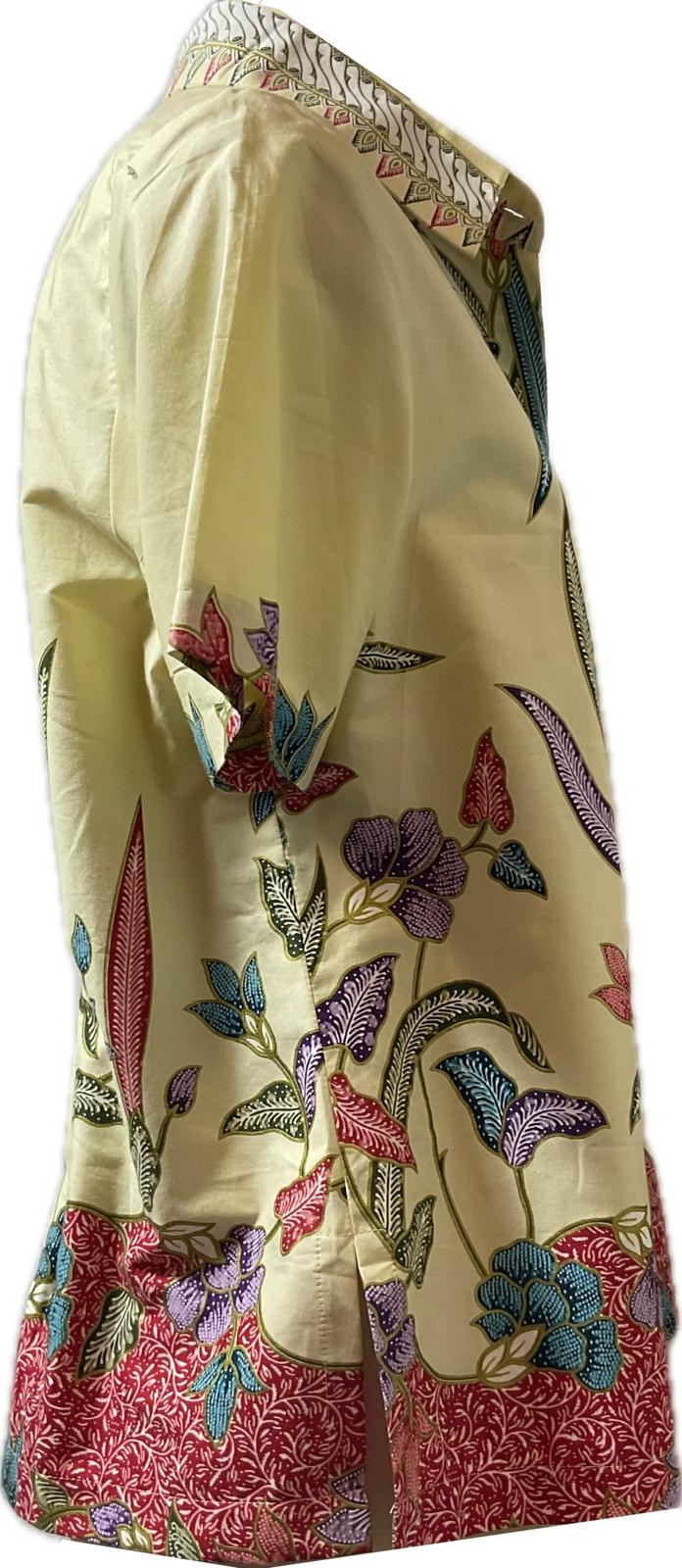Ladies Batik Top LBT-XL-YELLOW-K1111004
