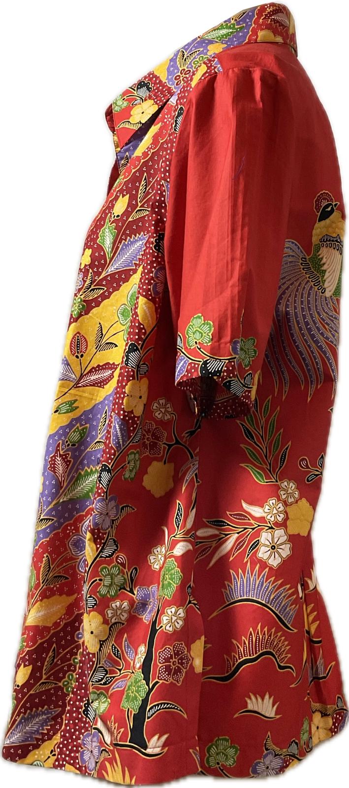 Ladies Batik Top LBT-XXXL-RED-K111111002