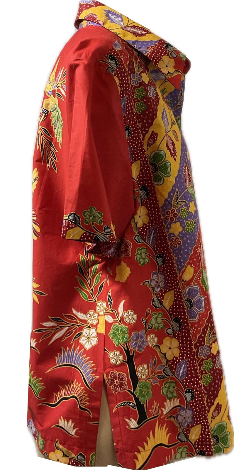 Ladies Batik Top LBT-XXXL-RED-K111111002