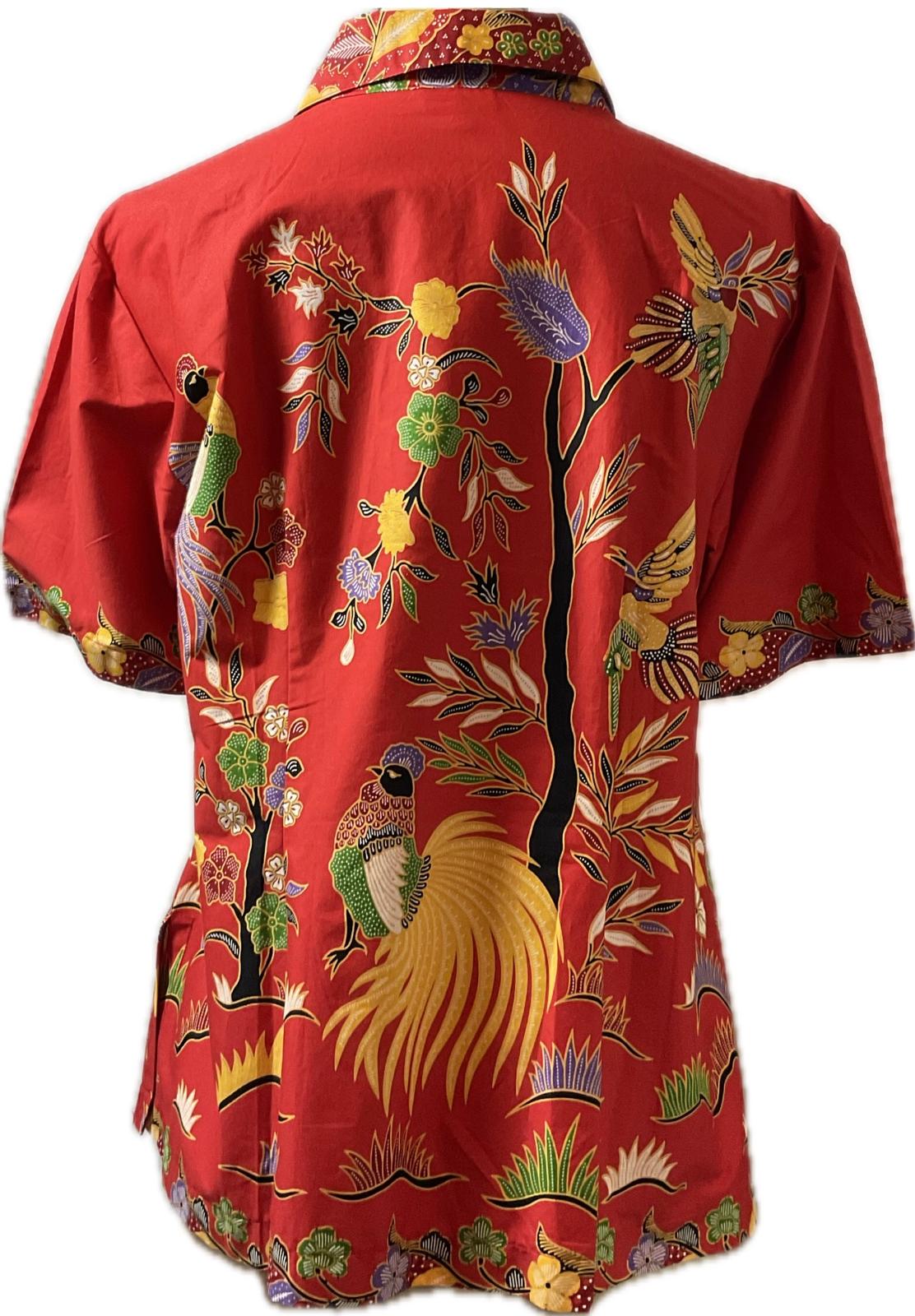 Ladies Batik Top LBT-XXXL-RED-K111111002