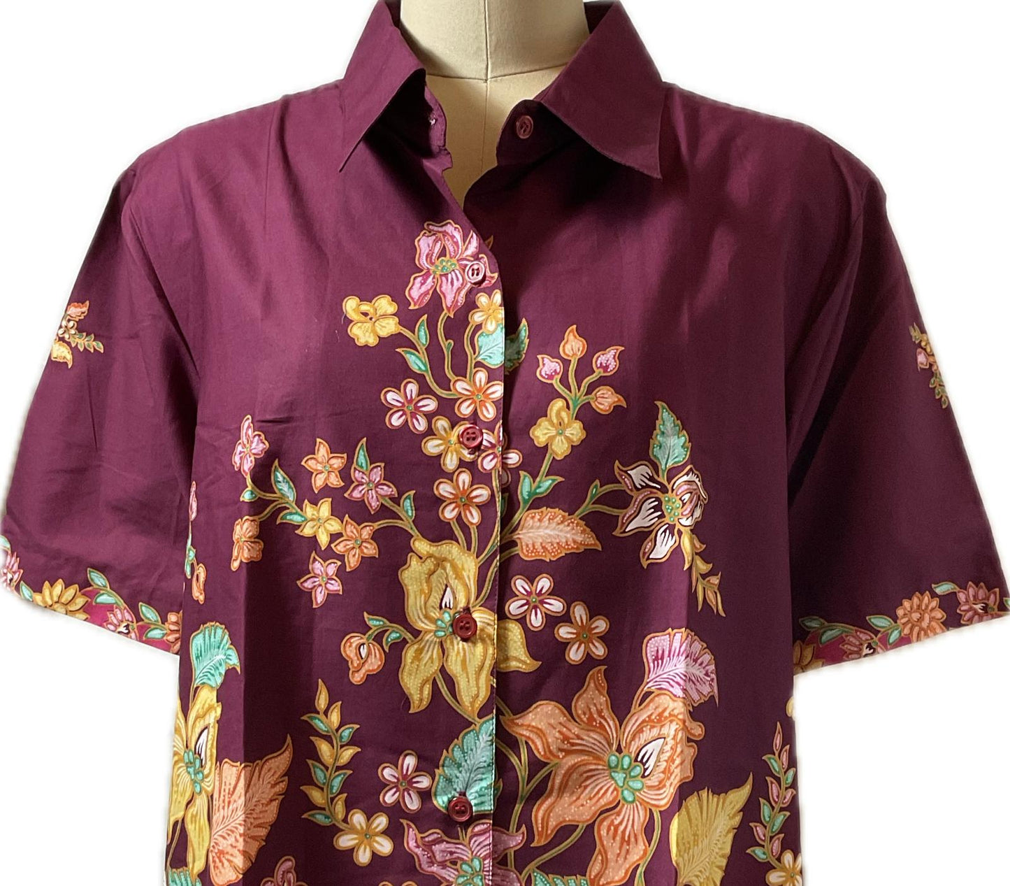 Ladies Batik Top LBT-XXXL-MAROON-K11111005