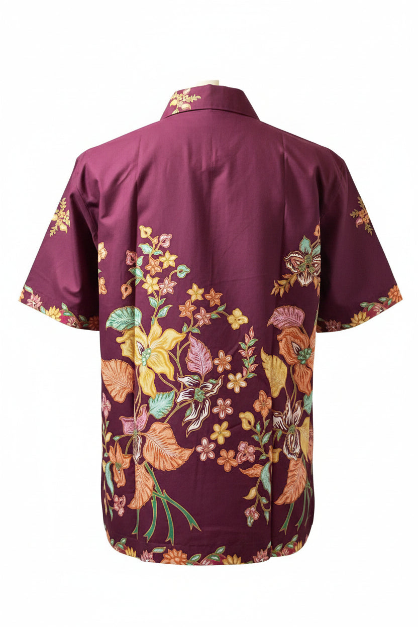 Ladies Batik Top LBT-XXXL-MAROON-K11111005