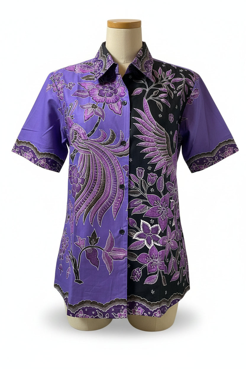 Ladies Batik Top LBT-XXXL-PURPLE-K11111006