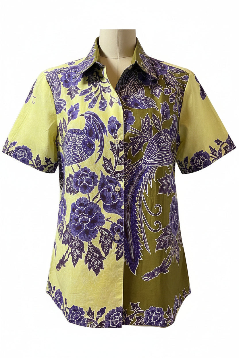 Ladies Batik Top LBT-XXL-YOLLOW-K11111001