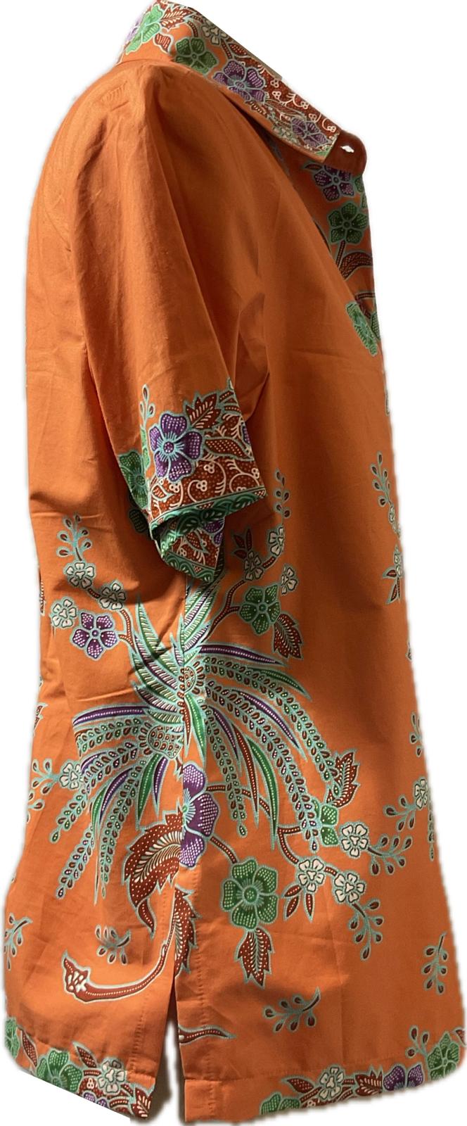 Ladies Batik Top LBT-XXL-ORANGE-K11111002