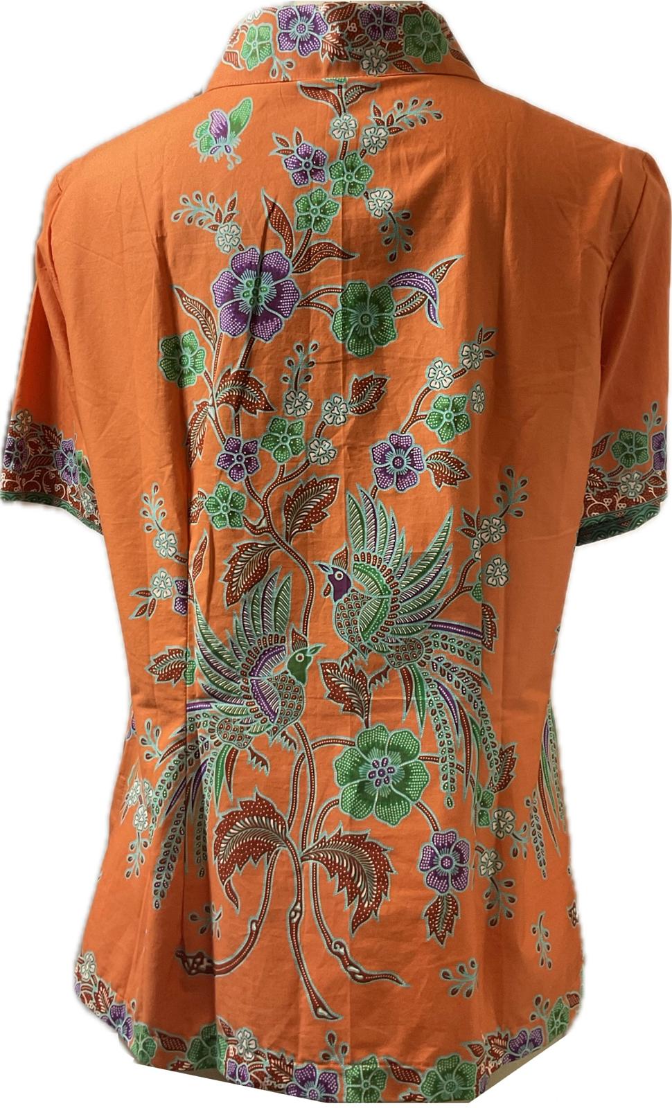 Ladies Batik Top LBT-XXL-ORANGE-K11111002
