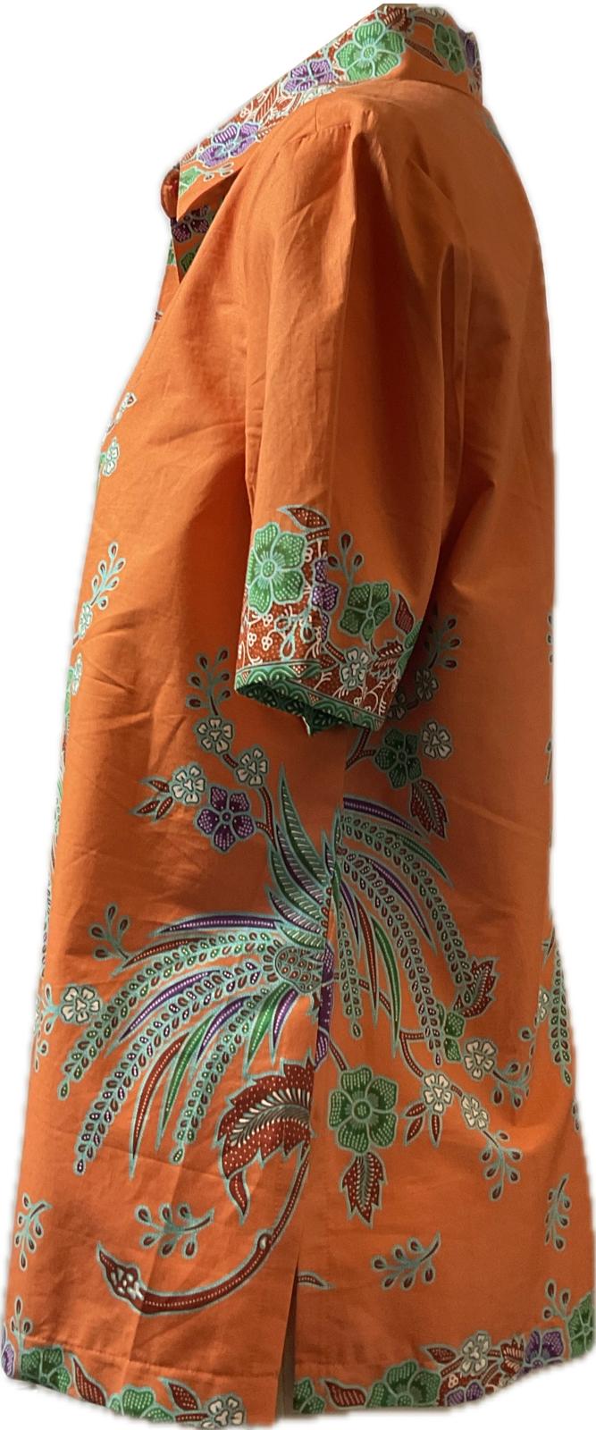 Ladies Batik Top LBT-XXL-ORANGE-K11111002