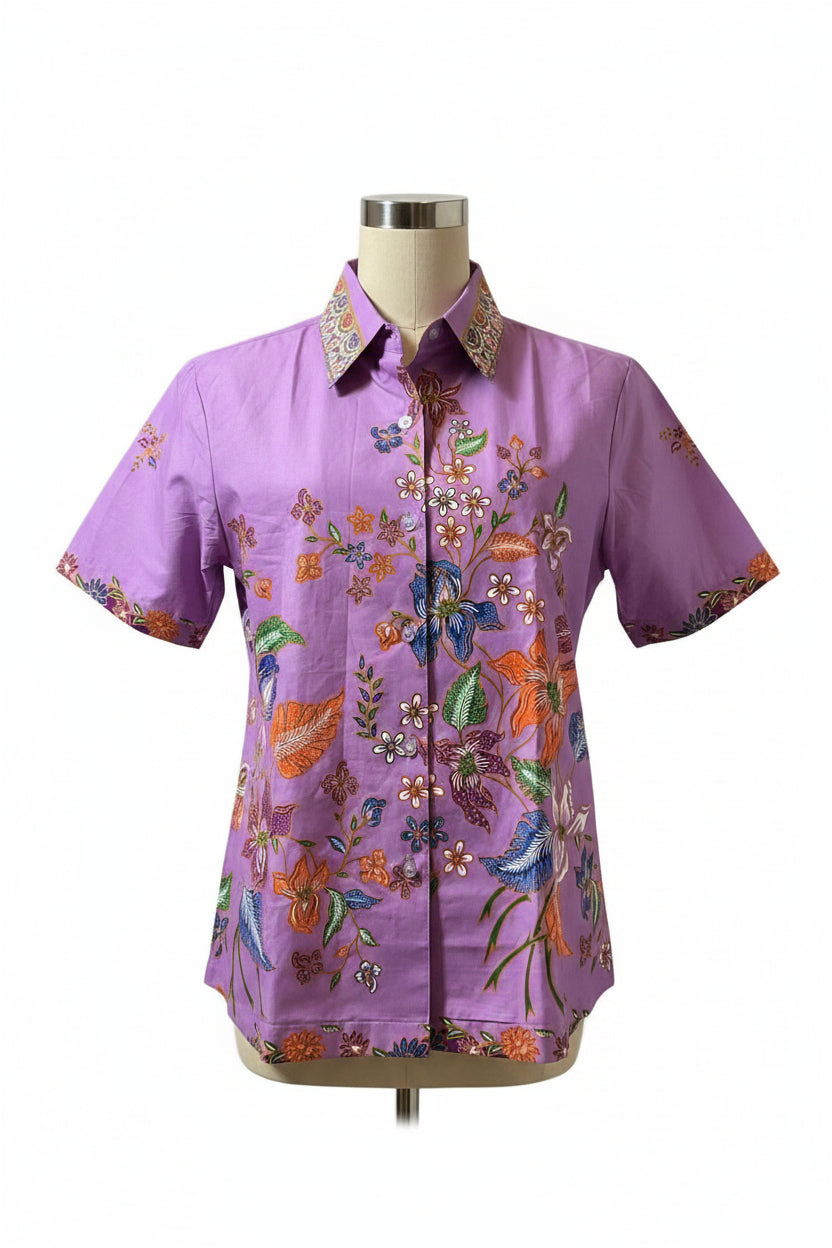 Ladies Batik Top LBT-XXL-PURPLE-K11111003