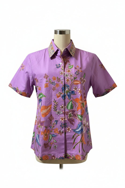 Ladies Batik Top LBT-XXL-PURPLE-K11111003