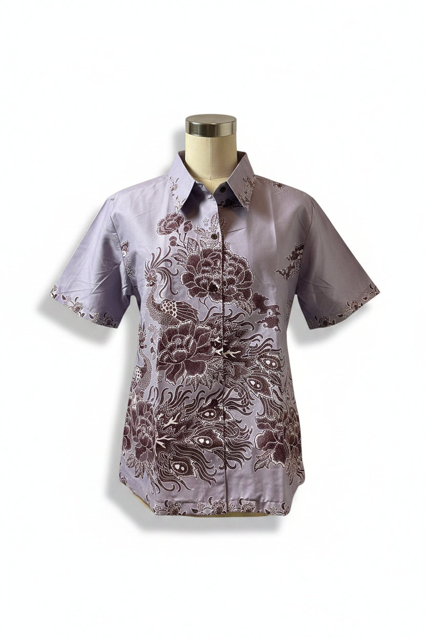 Ladies Batik Top LBT-XXXL-PURPLE-K111111001