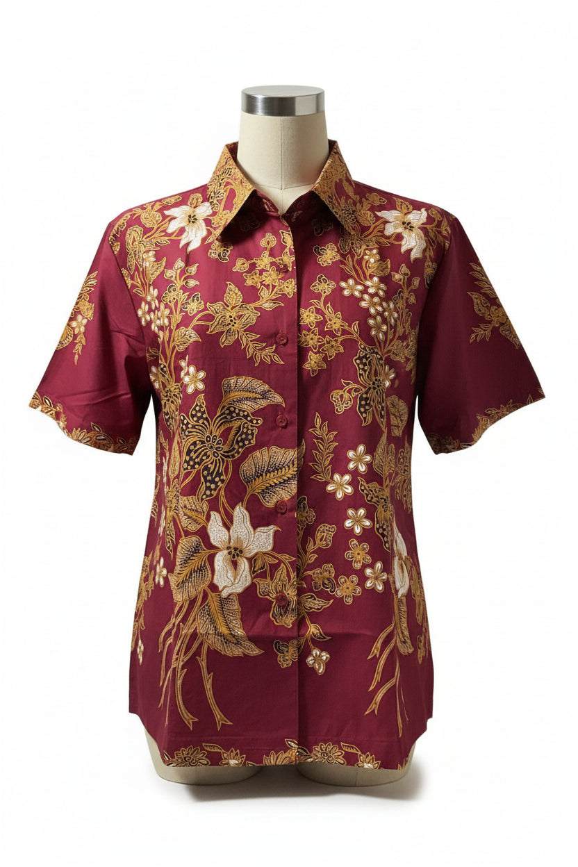 Ladies Batik Top LBT-XXXL-RED-K11111004