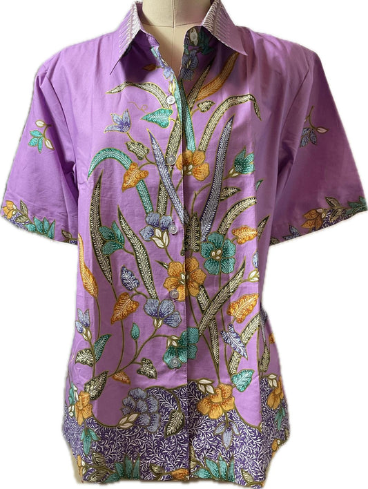Ladies Batik Top LBT-XXXL-PURPLE-K11111003