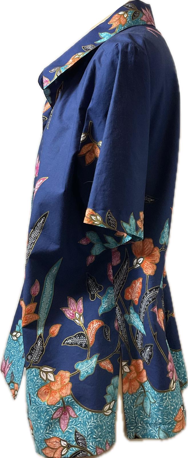 Ladies Batik Top LBT-XXXL-BLUE-K11111007