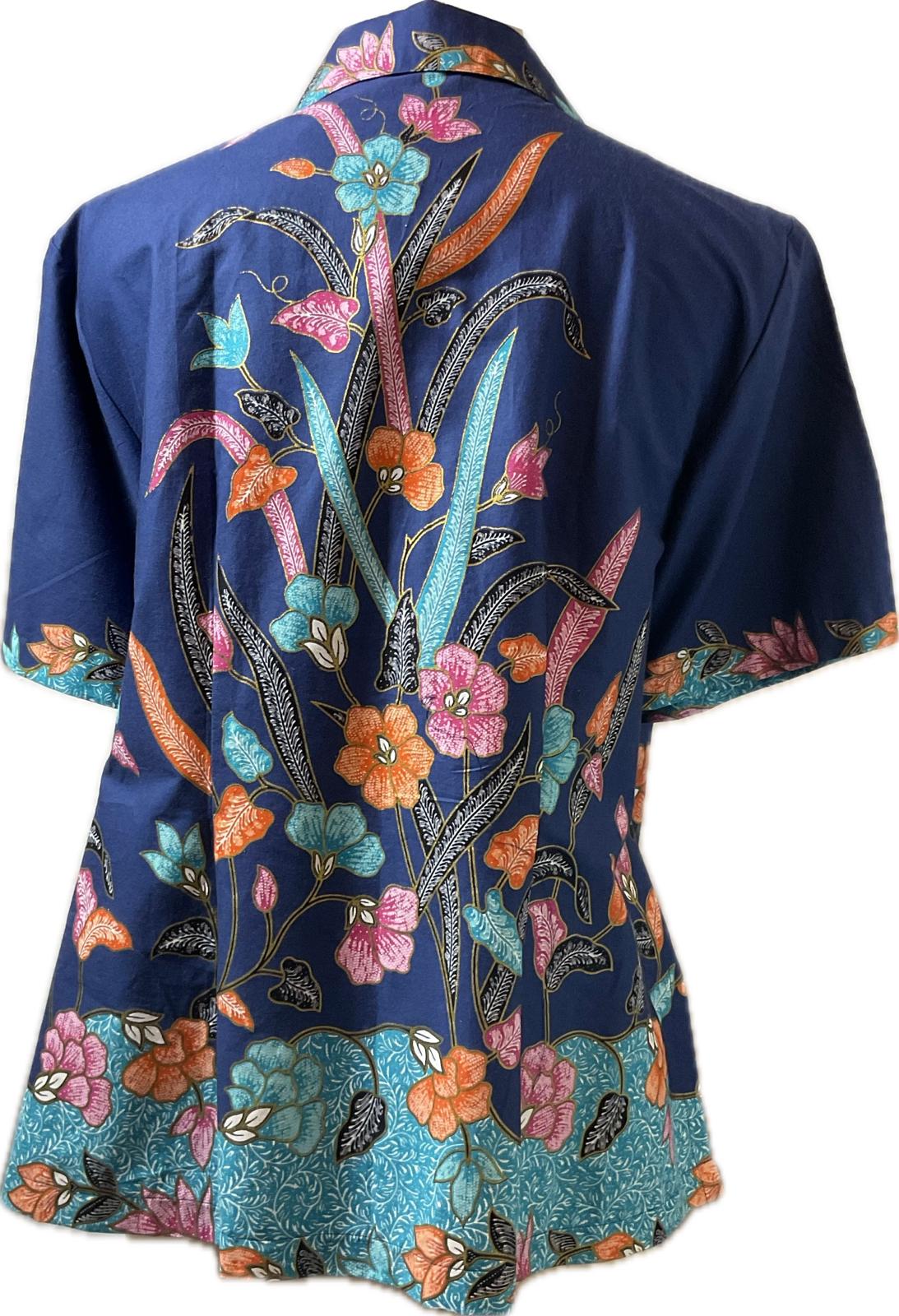 Ladies Batik Top LBT-XXXL-BLUE-K11111007