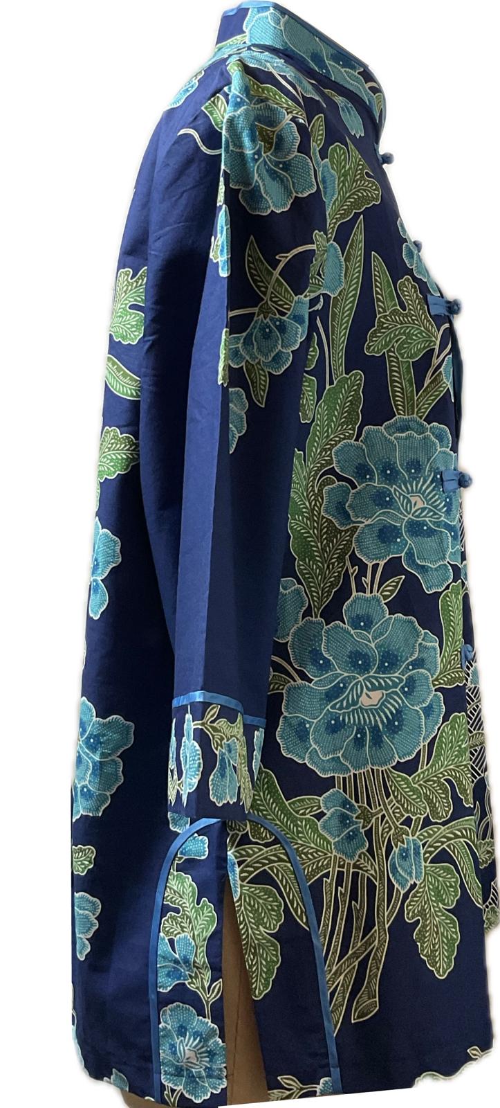 Ladies Batik Top LBT-XXXL-BLUE-J111111001